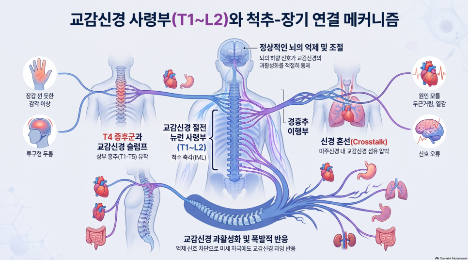 당신의 자율신경실조증, 흉추에서 시작된 교감신경의 반란일 수 있습니다