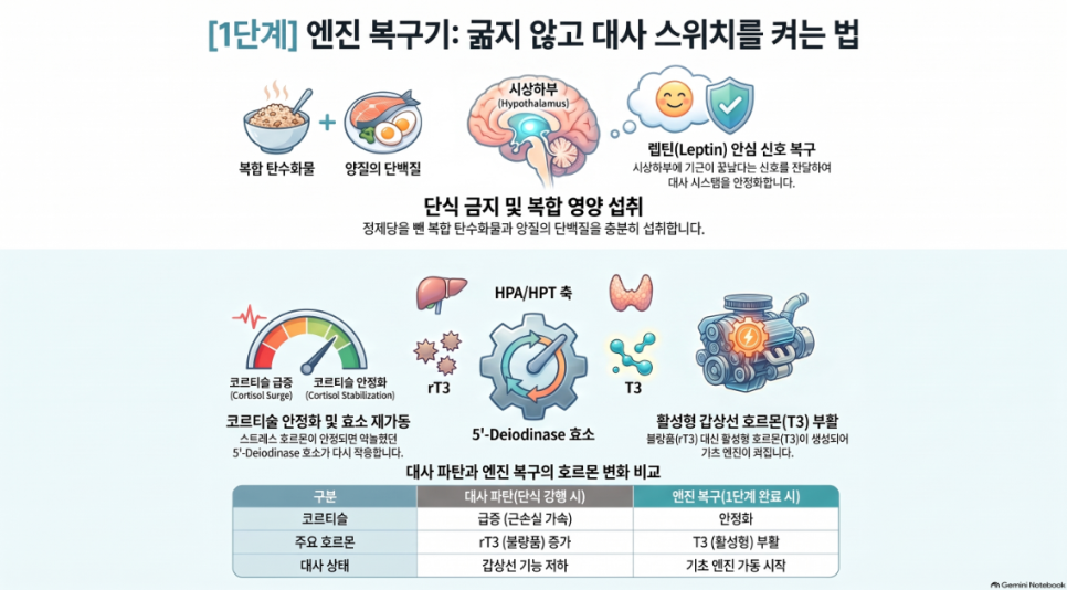 [마곡 다이어트] 굶지 않고 3개월 만에 몸의 배기량을 바꾸는 법: 세포 스위치를 켜는 정밀 대사 프로토콜