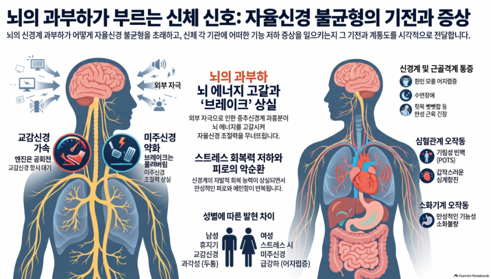 병원 검사는 정상인데 어지럽고 가슴이 뛴다면? 남녀별 자율신경 붕괴 메커니즘